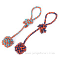 Rope Ball with Handle for Interactive Toys